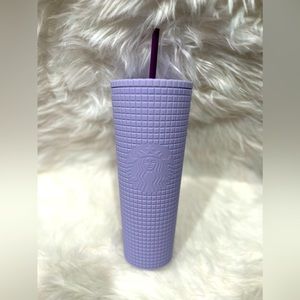 Starbucks Lilac Grid Tumbler